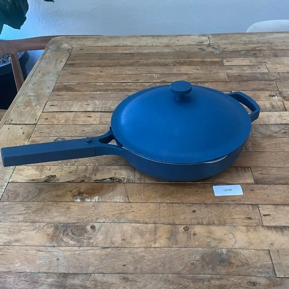 Our Place Always Pan Nonstick Cooking Pan Blue Salt Color Toxin-Free Ceramic